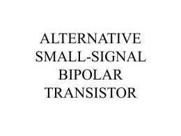 ALTERNATIVE SMALL-SIGNAL BIPOLAR TRANSISTOR