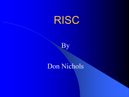 RISC by Don Nichols