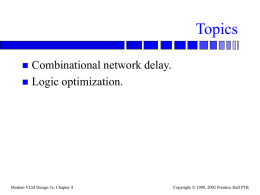 Combinational Networks 1