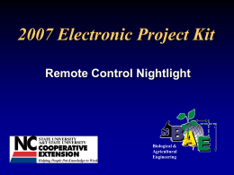4-H Electric Project Remote Control Nightlight