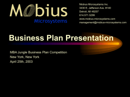 Business Plan Presentation