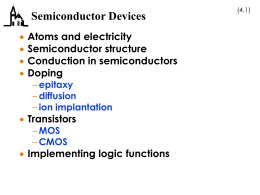Introduction and Semiconductor Technology