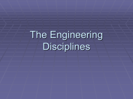 Engineering Disciplines PowerPoint