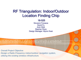 RF Triangulator: Indoor/Outdoor Location Finding 18