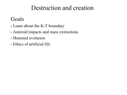 Lecture 05b: Mass extinctions and hominid evolution