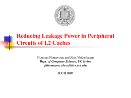 Reducing Leakage Power in Peripheral Circuit of L2 Caches