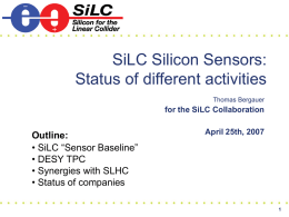SilC Silicon Sensor Baseline and Proposal for full 6” Design