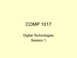 COMP 1017 session 1 S1 2005