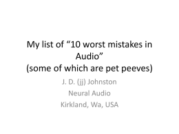 My list of “10 worst mistakes”