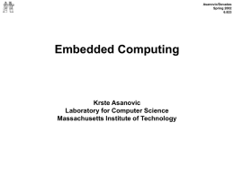 What is an Embedded Computer?