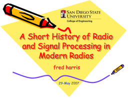Digital Signal Processing in Communication Systems