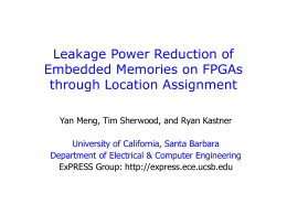 dac06-fpga_memory_power - Computer Science and Engineering