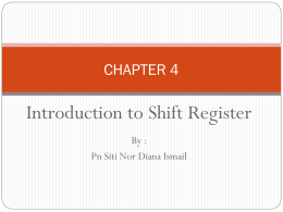 6.Introduction to Shift Register