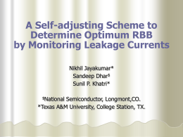 Presentation slides. - Texas A&M University