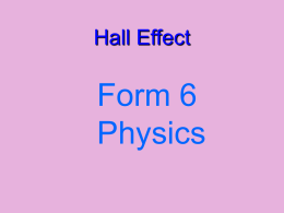 Hall effect