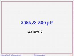 8086 & Z80 µP