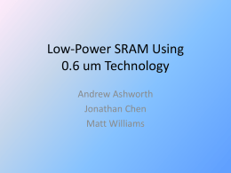 Low-Power SRAM Using 0.5 um Technology