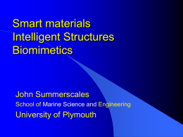 Smart materials - intelligent structures