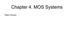 Chapter 4. MOSFET