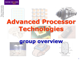 Advanced Processor Technologies