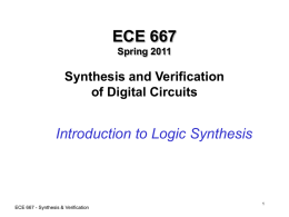 Synthesis and Verification