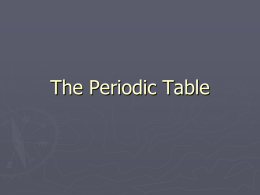 The Periodic table powerpoint