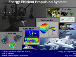 Energy Efficient Propulsion Systems
