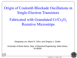 Exotic Single Electron Transistors