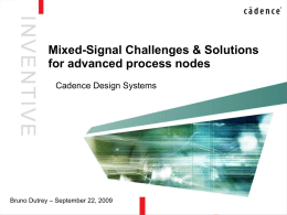 TWEPP09_Mixed-Signal_Challenges_&_Solutions - Indico
