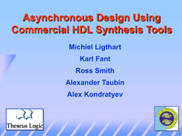 Asynchronous Design Using Commercial HDL Synthesis Tools