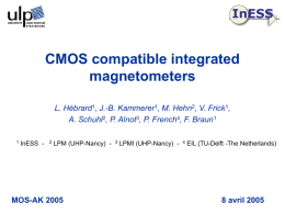 CMOS compatible integrated magnetometers - Mos-AK