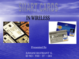 Smart Cardsx - Latest Seminar Topics