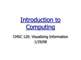 Introduction to Computing - Bryn Mawr Computer Science
