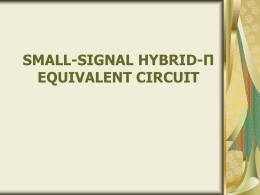 small-signal hybrid-π equivalent circuit