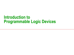 Introduction to FPGAs