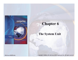 Describe the four basic types of system units