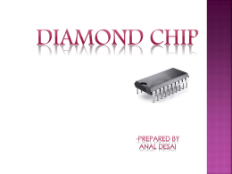 Diamond Chip Ppt3 - Latest Seminar Topics