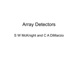 Lecture Notes 17 - Array Detectors
