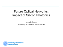 Silicon Photonics for Optical Buffers and Transmitters