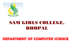 Logic Gates - SAM Girls College Bhopal