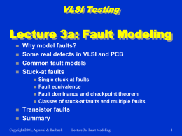 Fault Modeling