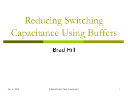 Switching Capacitance Using Buffers