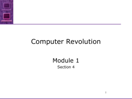 Computer Revolution - ODU Computer Science