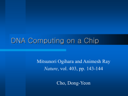 DNA Computing on a Chip