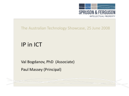 IP in ICT- Valentin Bogdanov