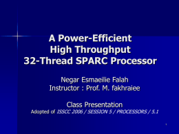 A Power-Efficient High-Throughput 32