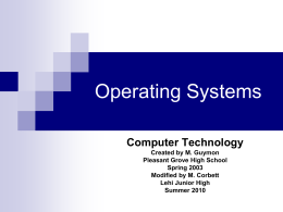 Operating systems ppt