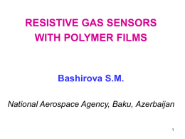 Resistive Gas Sensors With Polymer Films