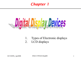 Chapter 1 Liquid Crystal Display Monitor