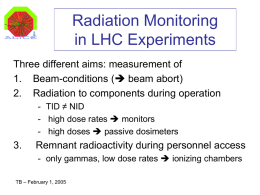 Radiation Monitoring in LHC Experiments